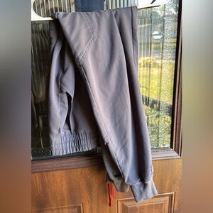 Figs charcoal grey zamora joggers-Medium Petite high waisted